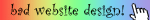 Bad Web Design Blinkie